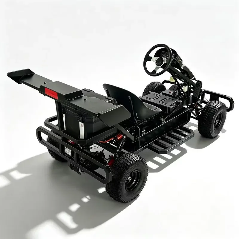 Pure Electric Racing Kart with Smooth Power Steering Flexible Battery Life Professional Drift for Outdoor Venues
