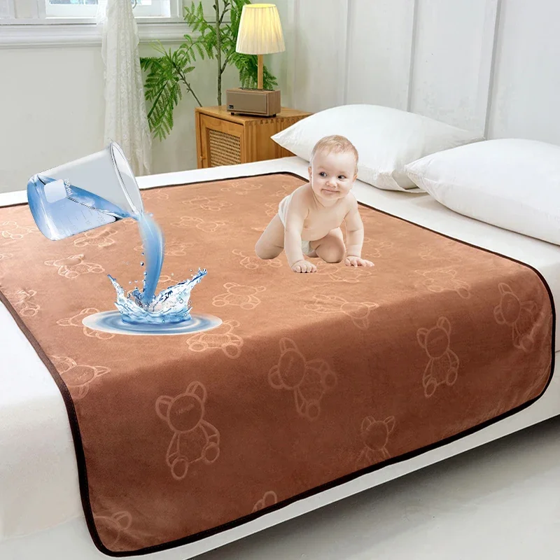 Waterproof Diaper Pad Bed Sheet for Elderly Paralyzed Patient Antibacterial Washable Breathable Small and Large Size Non-slip