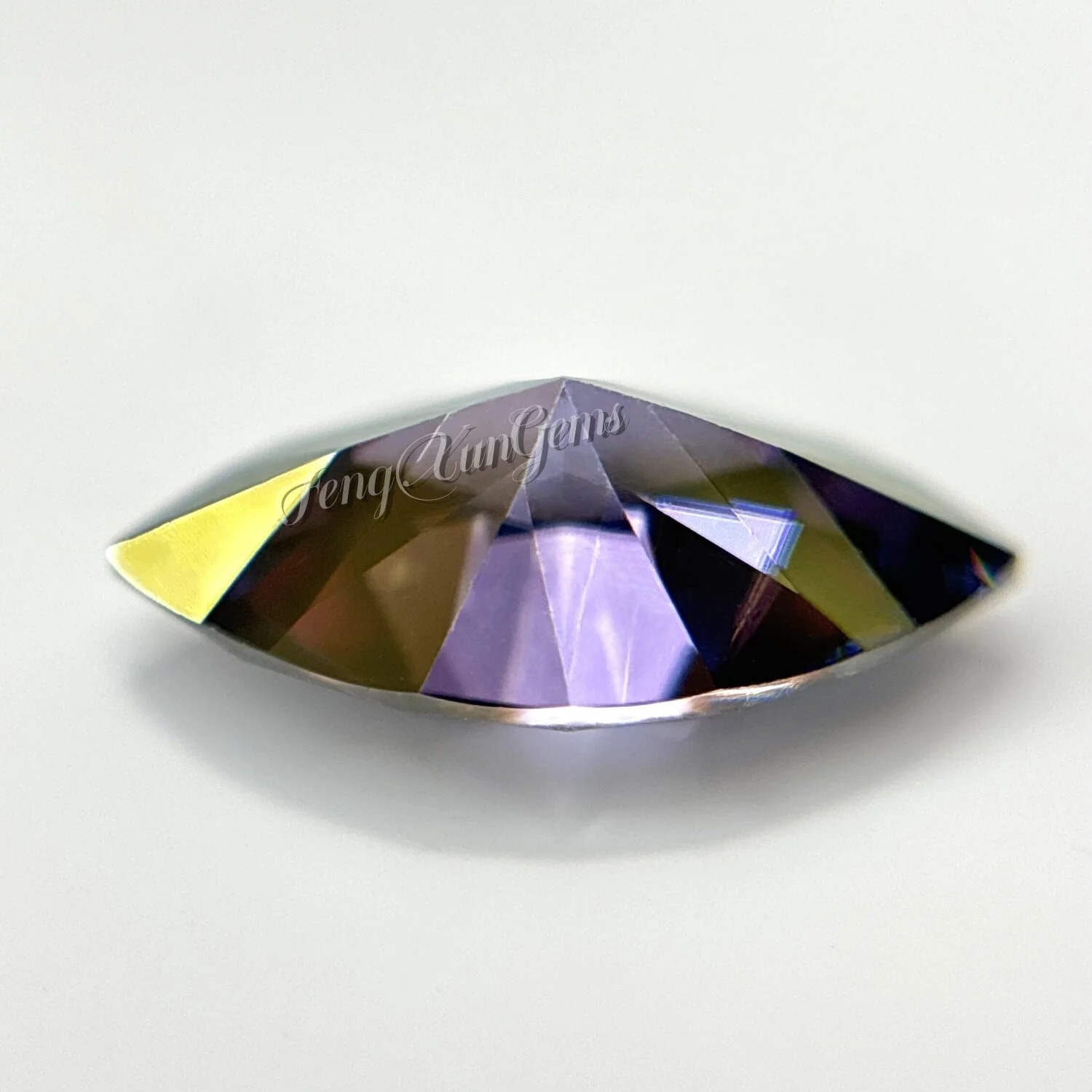 Luźne kamienie moissanitowe o szlifie markiza, 0,1~3 ct, królewski fiolet, testowane jako diamenty, z certyfikatem GRA, idealne do biżuterii.