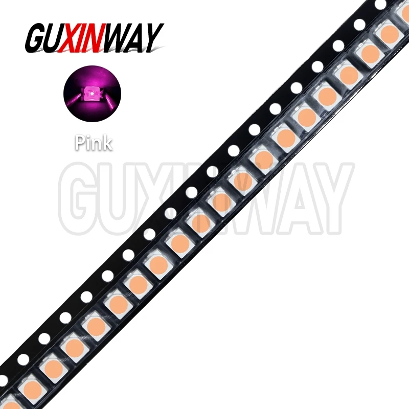 100 قطعة SMD LED الثنائيات 3528 1210 ديود SMD LED Diodo Kit RGB أحمر أخضر أزرق أصفر وردي دافئ أبيض أرجواني برتقالي.