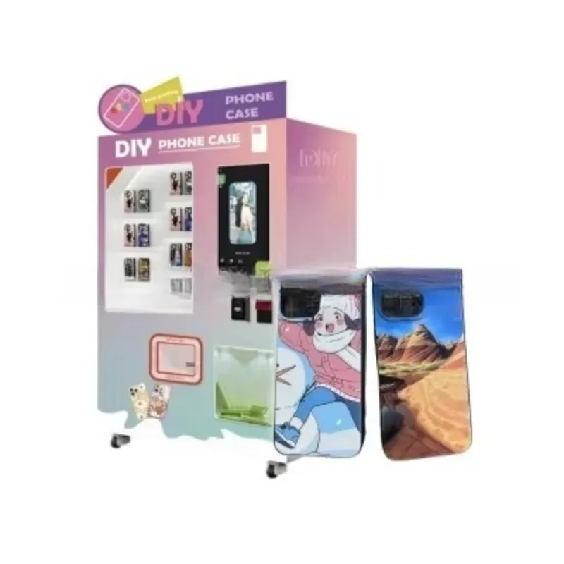 آلة بيع حافظات الهاتف مع دفع بطاقة الائتمان ووظيفة الطباعة التلقائية بالأشعة فوق البنفسجية #3