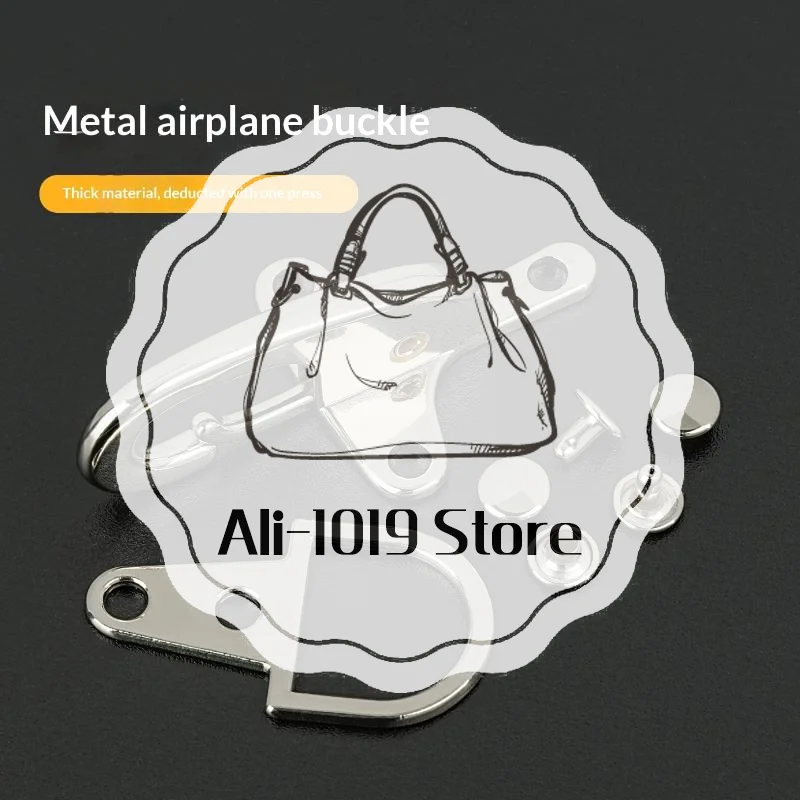 1Set Metal Buckles Handbag Strap Hook Screw Decorative Lobster Clasp Connector Button Jacket Belt Buckle Accessory