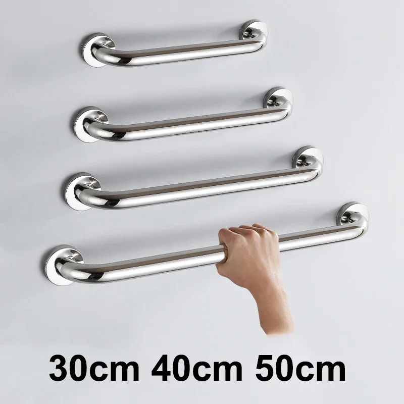 Stainless Steel Grab Bar Bathtub And Shower Barrier-free Safety Railings Elderly And Disabled Anti-slip Handles Bathroom Tools