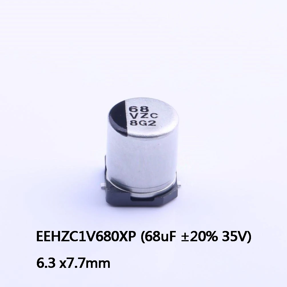 

10-1000Pcs 100% New Original EEHZC1V680XP 68uF ±20% 35V 6.3*7.7MM SMD Aluminum Electrolytic Capacitor In Stock Wholesale