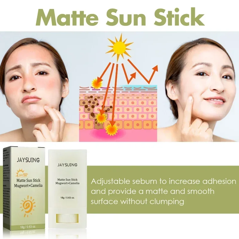 Sdottor Matte Zonnebrandcrème Stick Spf 50 Uv Bescherming Isolatie Vochtinbrengende Crème Whitening Huid Herstel Zomer Verfrissen Gezicht Lichaam Zon Blok