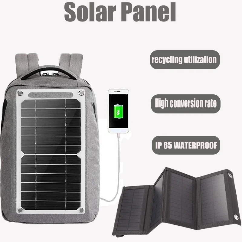 

Portable Solar Panel USB Outdoor Micro Solar Panel Quick Charger Folding Solar Panel Portable Suitable for mobile phones travel