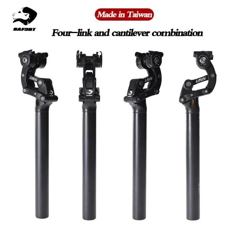 SAFORT Shock Absorber Bicycle Suspension Seat Post 27.2 30.9 31.6mm Aluminum Material Suspension MTB Bike Seat Tube