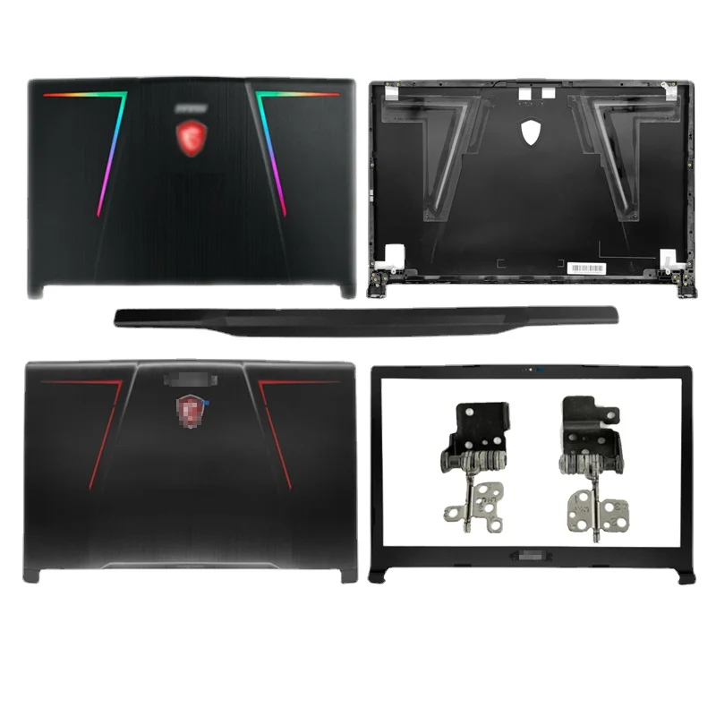 New Laptop LCD Back Cover/Front Bezel/Hinges Cover For MSI GE73 GE73VR MS-17C5 17C1 17C7 7RF-006CN Top Case Black