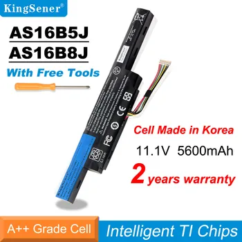 KingSener 에이서 아스파이어 E5-575G-53VG 3ICR19/66-2 용 노트북 배터리, AS16B5J, AS16B8J, 5600mAh, 2 년 무상 보증 