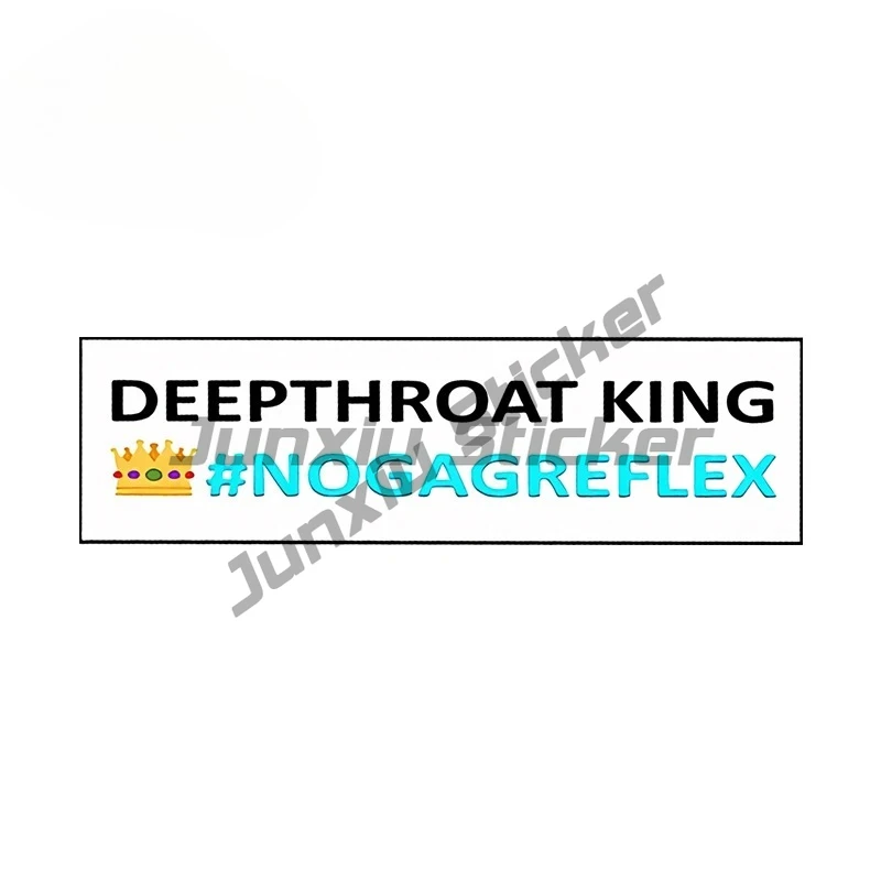 

Deepthroar King Design Cartoon Car Stickers Amusing Rearview Mirror Decals Creative Scratch Proof Car Styling