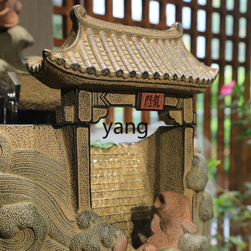 

CX Living Room New Chinese Style Floor Water Flowing Ornament Indoor Home Office Decoration