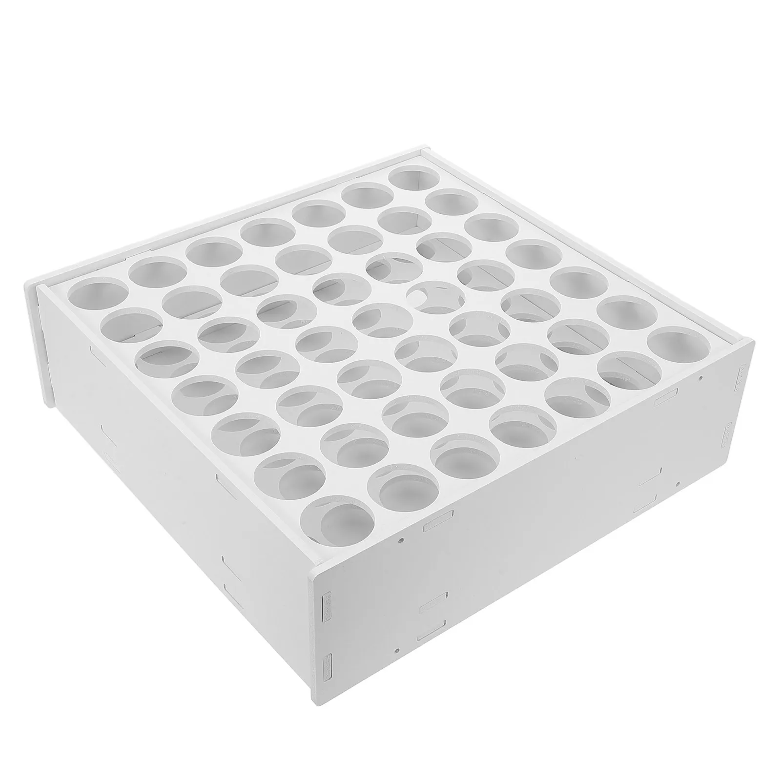 

Деревянная подставка для красок на 49 ячеек, держатель для флаконов с пигментами, настольный органайзер для хранения, для дома, школы, студии