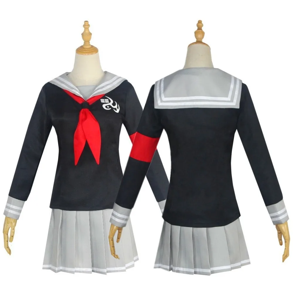 

Anime Danganronpa Peko Pekoyama Cosplay Costume Women Dangan Ronpa Outfits Sailor Suit Girls Top Skirt JK Uniform Halloween