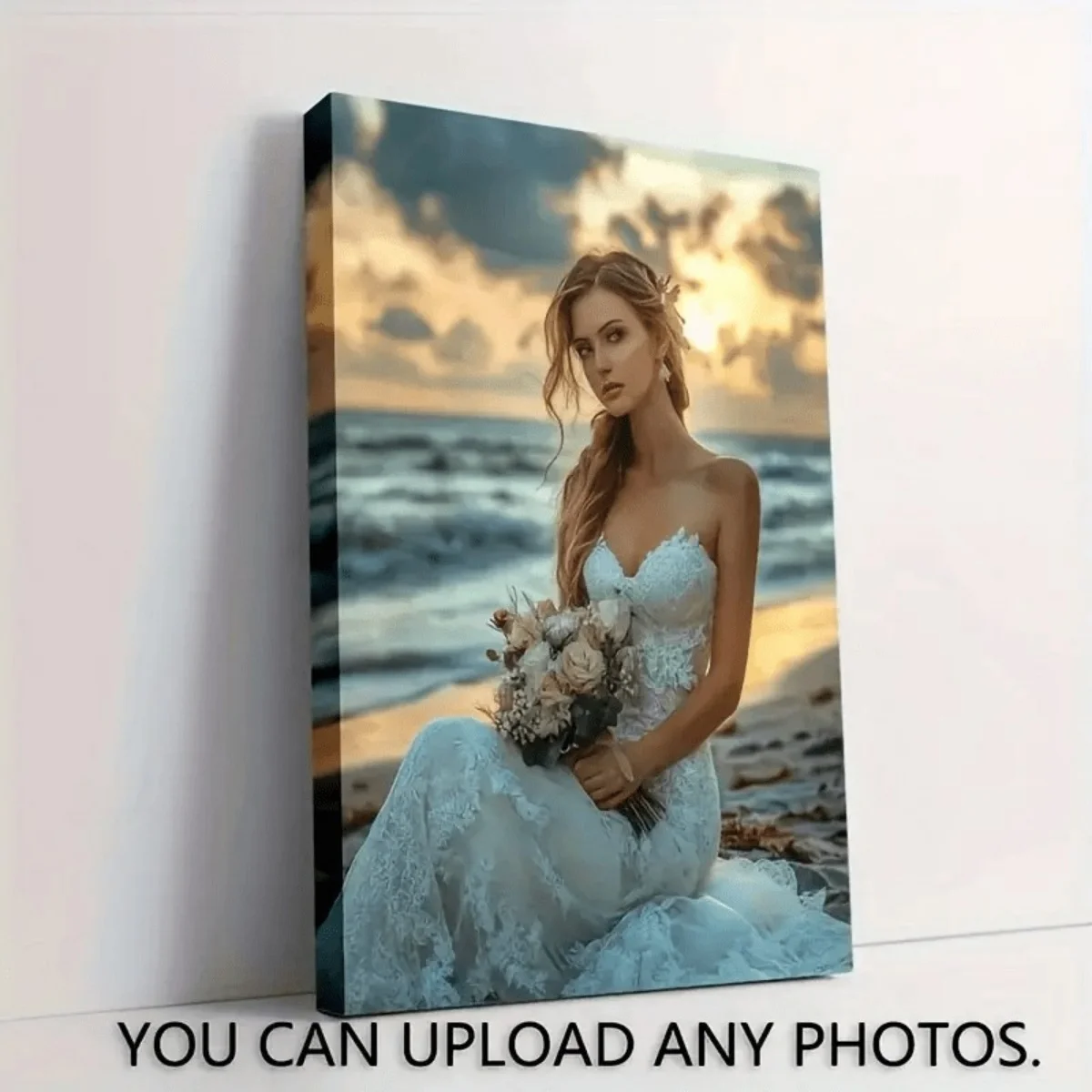 Customizable Flat Canvas Prints Featuring cherished Moments with Your Significant Other, Family, or Pets—Perfect for Decorating