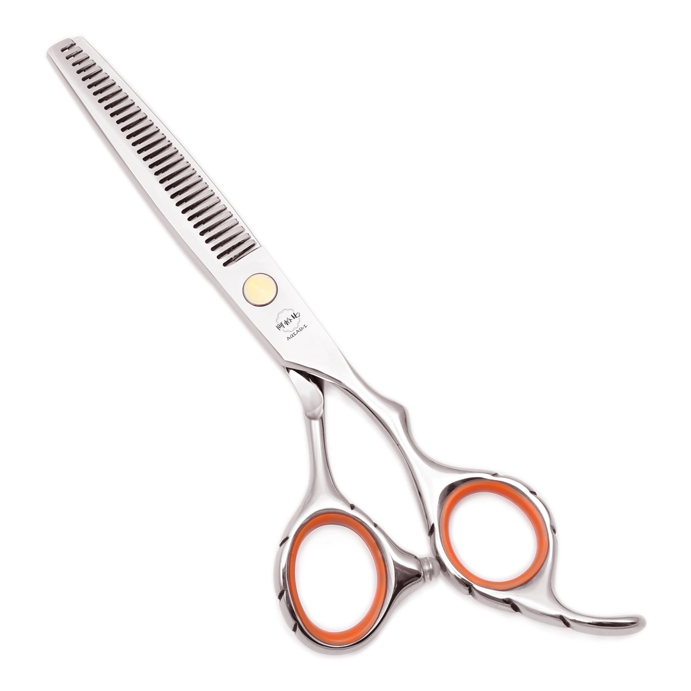 Haarschere 1 Stück 5,5" 6" AQIABI JP Edelstahl-Schneideschere Effilierschere Friseur Professionelle Friseurschere A1009 – Detail 2