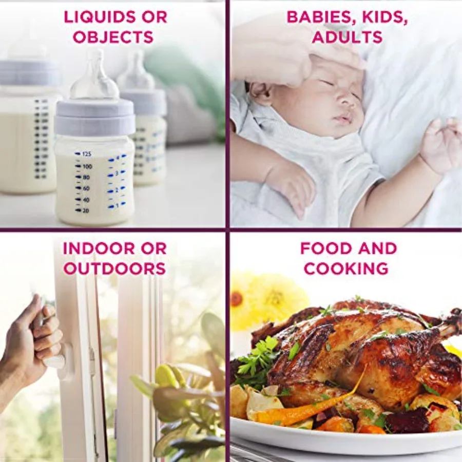 ميزان حرارة متعدد الوظائف بالأشعة تحت الحمراء مع قدرات قياس 4 في 1 ومؤشر حمى تغيير اللون لدرجة الحرارة الدقيقة #6