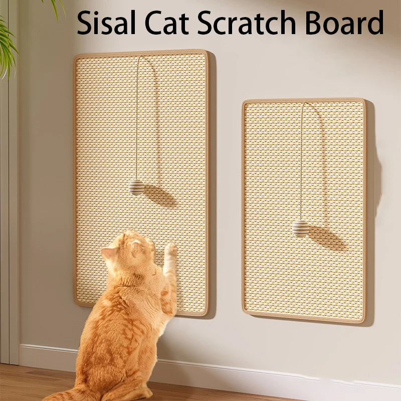 

Sisal Cat Scratcher Sofa Protector Cats Scratcher Pad Board Protection Removable Velcro Carpet Corner Wall Cat Scratch Mat