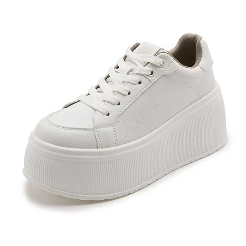 

Women's Sneakers shoe Thick-soled height-increasing lace-up women shoes Plus-size spring and autumn student casual shoes girl