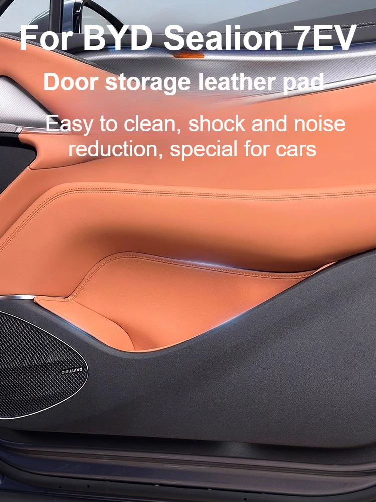 Shockproof Leather Door Storage for BYD Sealion 7 24-25