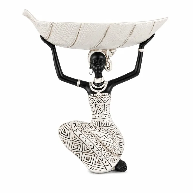 Stylish Figure Tray Decoration Resin Craft Artistic Desktop Storage Ornament for Indoor Household Decor