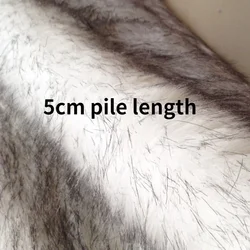 5cm Pile Faux Animal Hair abbigliamento moda peluche tessuto gilet decorazione panno all'ingrosso fatto a mano per metro per materiale da cucire