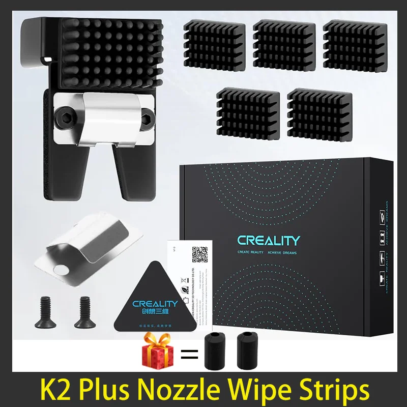 

Creality Original Nozzle Wiper For K2 Plus Mouth Wipe Strip_12.25×5.5×17mm_6 K2 Plus 3d Printer Parts