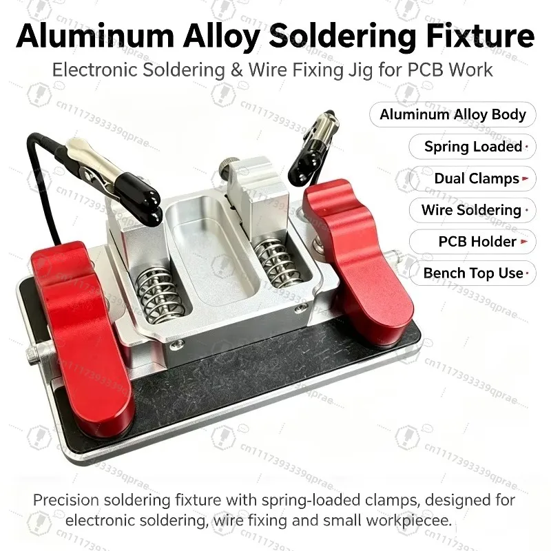 Welding Wire Fixing Fixture for LED PCB Circuit Board Repair Heat-Resistant Clamp with Alligator Clips Soldering Repair Station