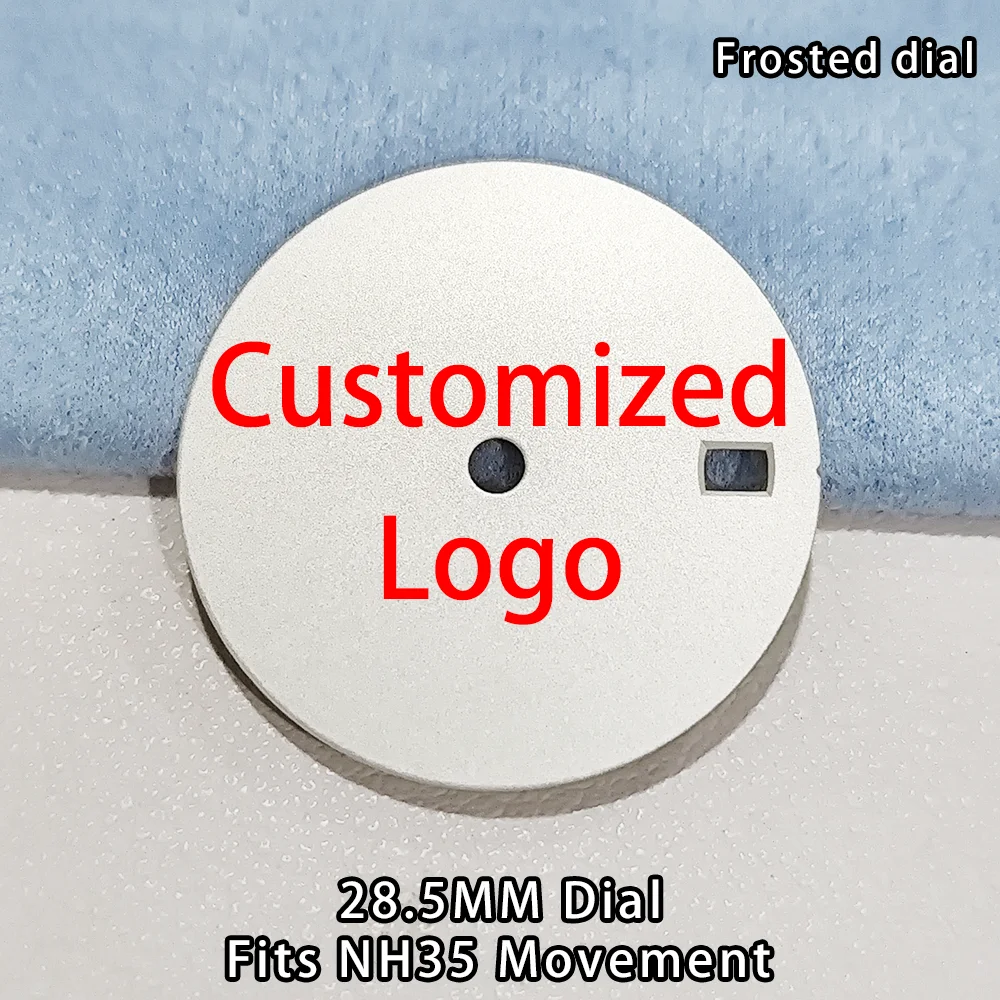 Esfera Mate Personalizada con Logotipo, Esfera de Esmalte NH35, Esfera Mate en Blanco de 28.5mm, Esfera de Esmalte para Reloj, Esfera en Blanco NH36 de 28.5mm, Accesorios para Esferas