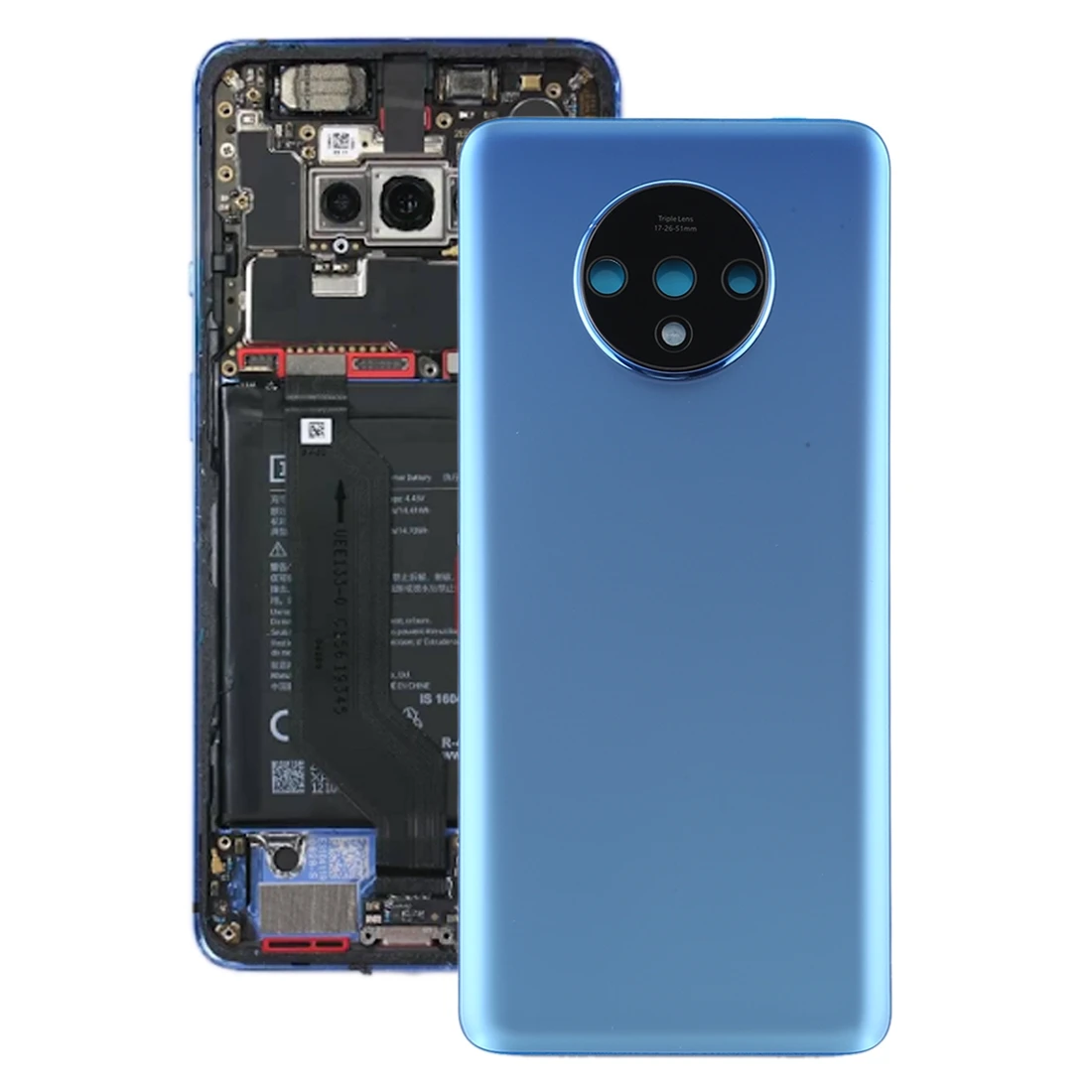 For OnePlus 7T Original Battery Back Cover with Camera Lens Cover