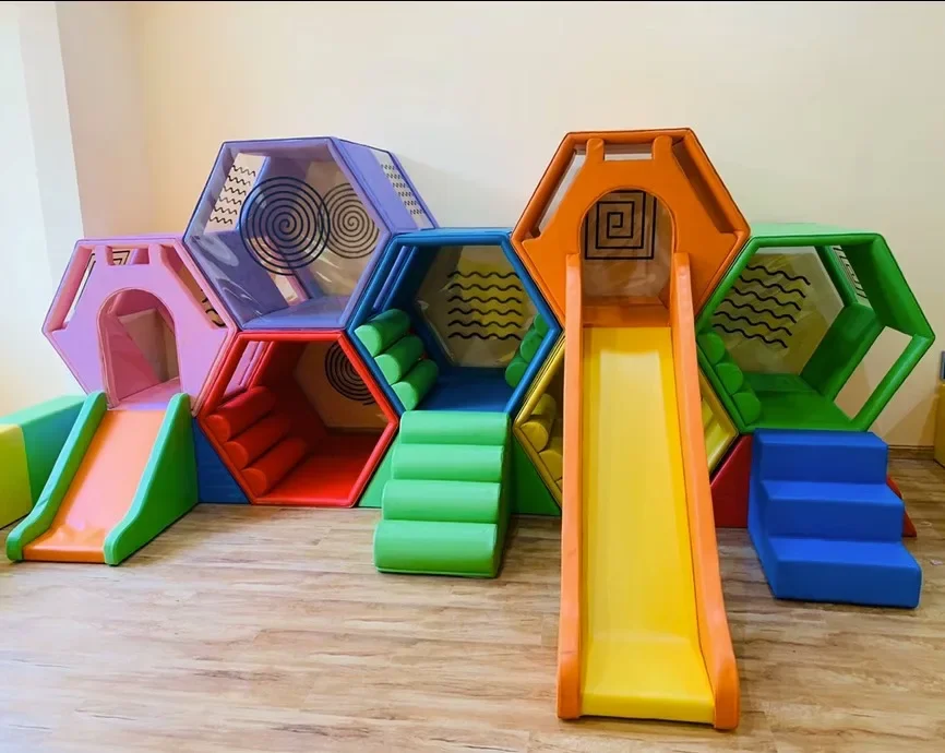 Early Education Center Software Sensory Integration Combination Naughty Fort Honeycomb Slide Children's Playground Indoor