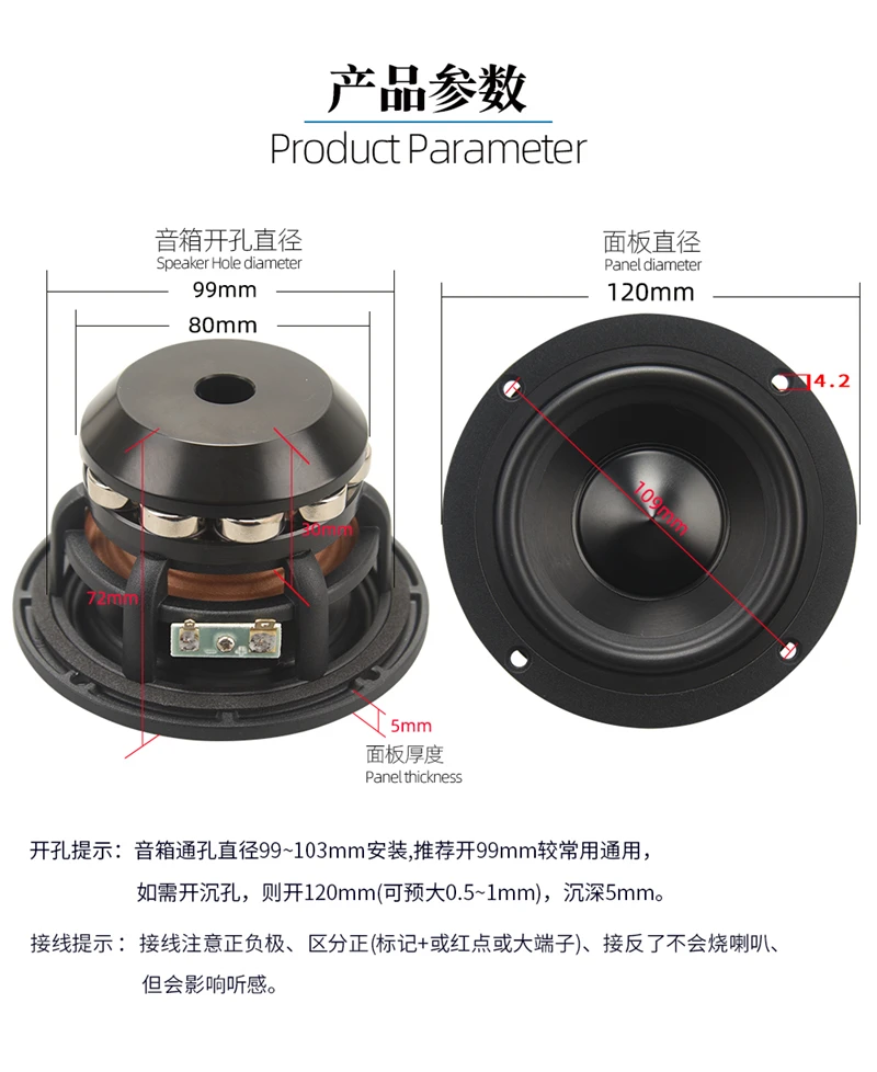 HIFIDIY لايف hifi 4 ~ 6.5Inch12 0/153/182 مللي متر النقي Midrange كامل التردد وحدة مكبر الصوت 8OHM 60W100W 120 واط midbass مكبر الصوت M4/5/6N