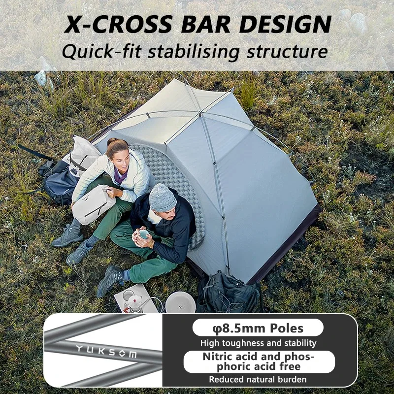 Naturehike 2025 جديد سحابة نهر خيمة مقاوم للماء توسيع النايلون مقاوم للماء خيمة المأوى 4 الموسم الدافئة طبقة مزدوجة التخييم خيمة #3