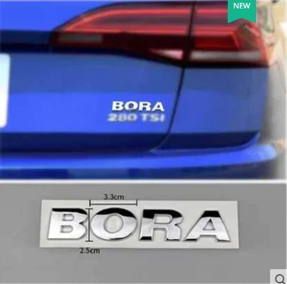 1pcs 3D ABS high quality forBORA car Letter Emblem Rear tail trunk Decals badge sticker Decal styling auto Accessories
