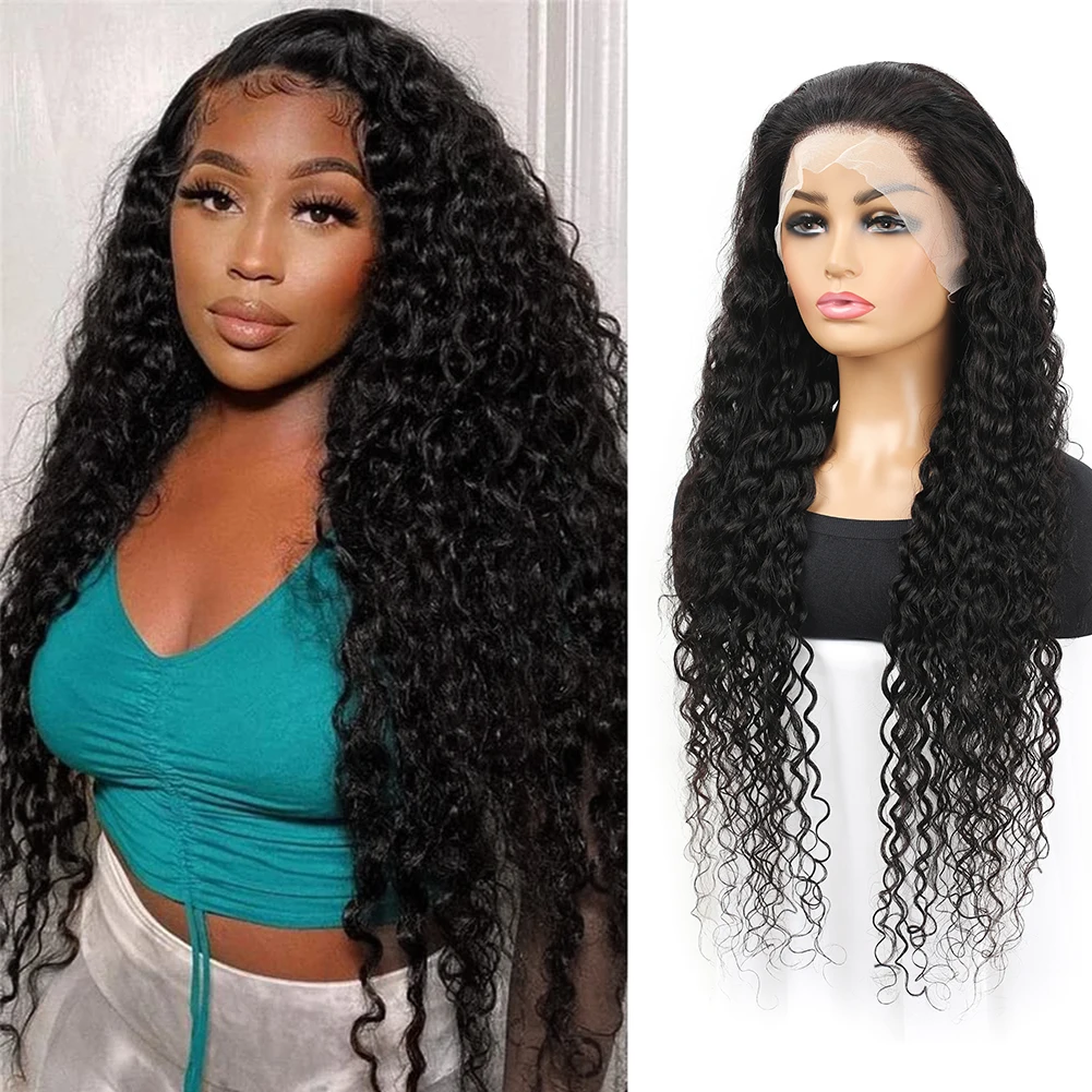 13x4&13x6&4x4 Water Wave Lace Front Wigs Human Hair Pre Plucked 180 Density Lace Frontal Wigs Human Hair for Women