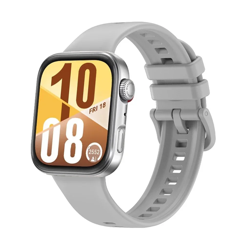 Спортивный силиконовый ремешок для часов Huawei Watch Fit 3/Fit 4/Fit 4Pro с цветной пряжкой, мягкий дышащий ремешок для часов Huawei Watch Fit 4 Pro