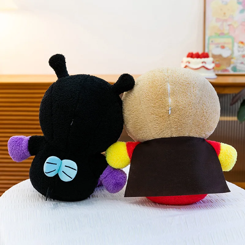 40Cm Anpanman Baikinman Round Head Sitting Posture Modeling Soft Plush Filling Toy Accompanied Sleeping Doll Anniversary Gifts