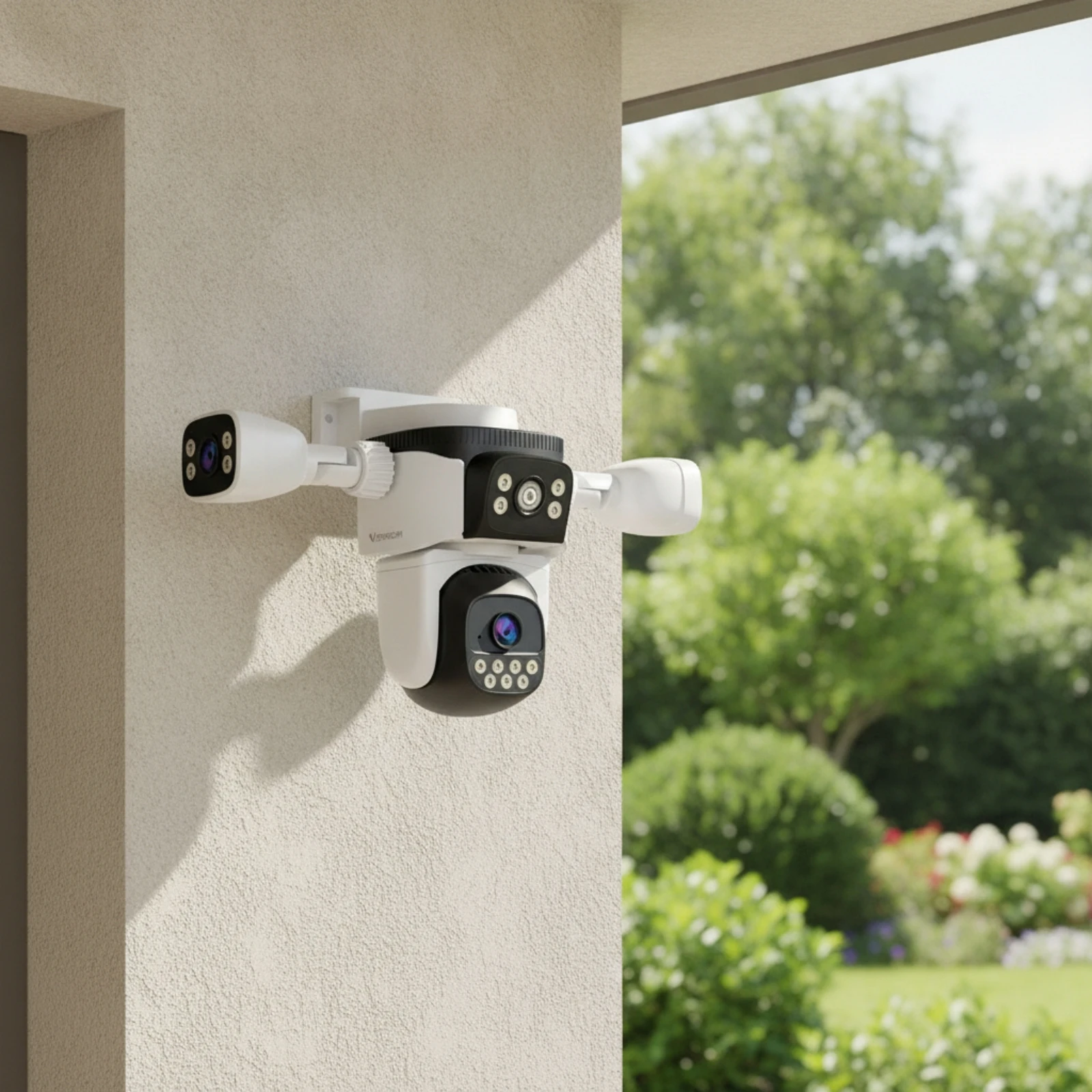 PTZ Dome Surveillance Camera WiFi PTZ Security Camera Wireless Integrated Light for Home, Yard