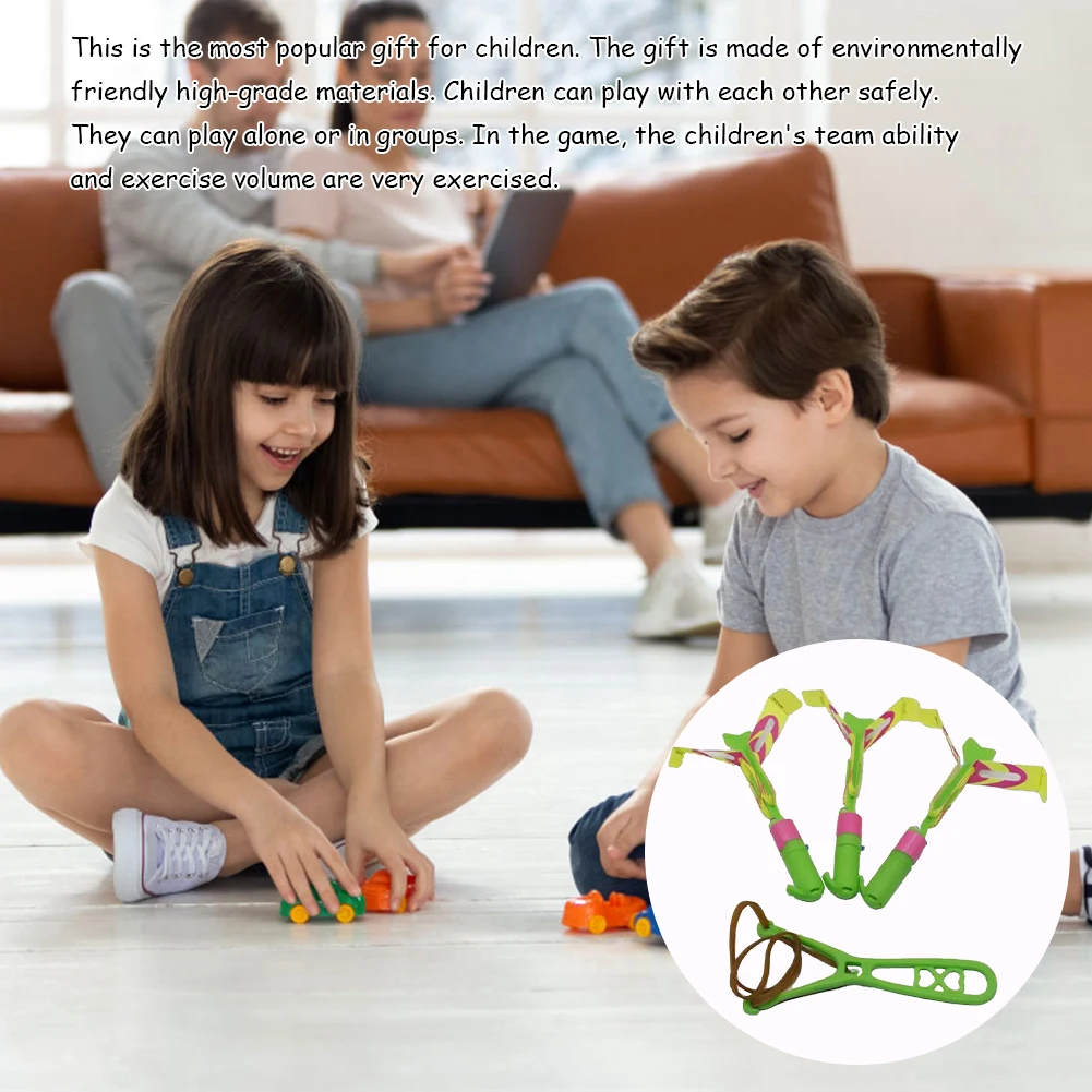 30-10 pièces jouets volants hélicoptères de flèche LED + 10 pièces lanceurs brillent dans l'obscurité fusée hélicoptère jouets fronde lumineuse jouets pour enfants