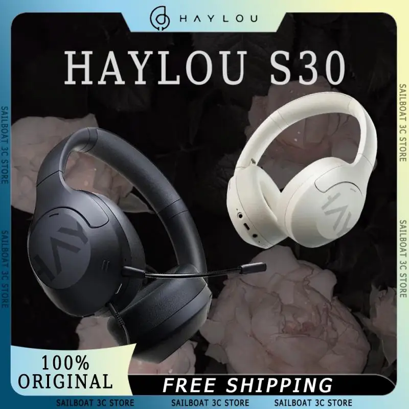 

HAYLOU S30 Wireless Bluetooth Headphone With Mic HI-FI Active Noise Reduce Low latency Long Endurance Custom E-sports Earphones