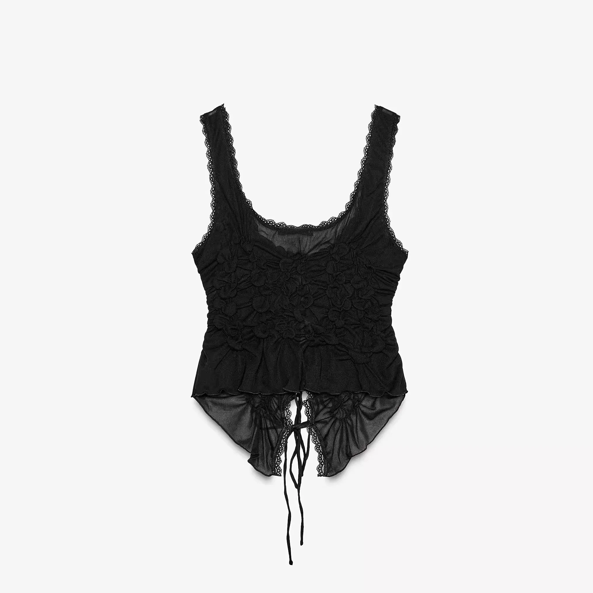 เสื้อผู้หญิงจีบแต่งปมแฟชั่น ผ้าฝ้าย 100% ใส่สบาย เหมาะสำหรับการเดินทาง ฤดูใบไม้ผลิ