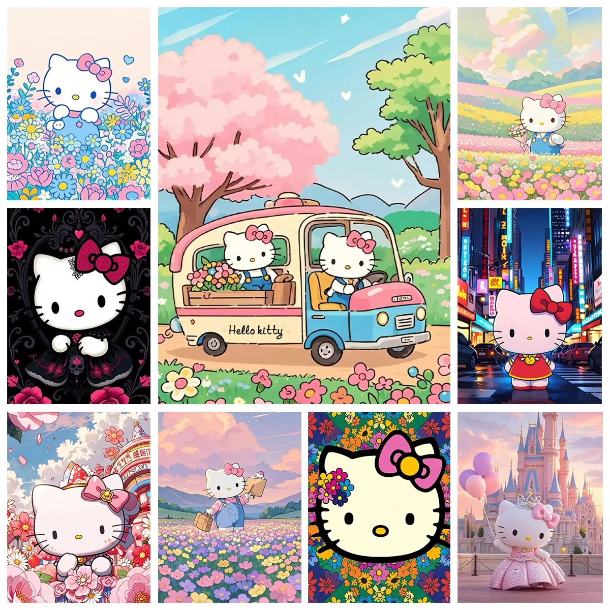 Cute Cartoon Cat 5D… - image