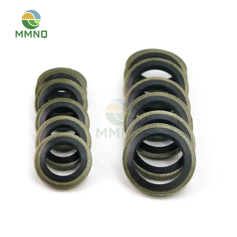 Sealing Ring Nitrile Rubber Gasket Combined Bonded Washer Fit M6/8/10/12/14/16/18/20/22/24-60 for Pipe Joints Screw Plugs