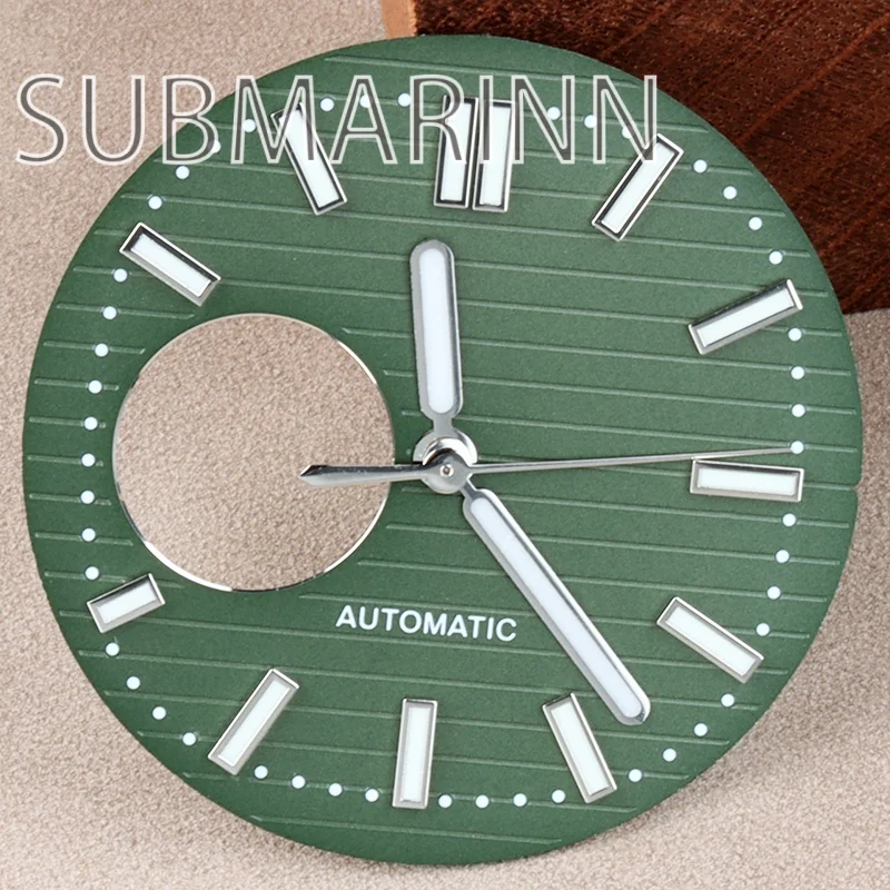 Nh38 Dial 29.8mm for Nautilus Skeleton Green Luminous Hands Fit Nh38 Movement Multi Color High Quality Watch Mod Parts
