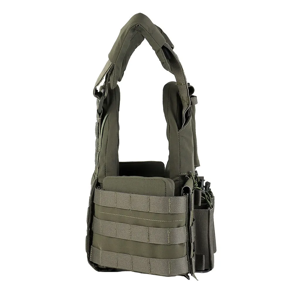 Imagem -03 - Hsp-thorax Caça Airsoft Vest Porta-chapas Tático Bolsa Dianteiro e Traseiro Molle Multi-missão 5.56 Magazine Placards Plataformas Peito