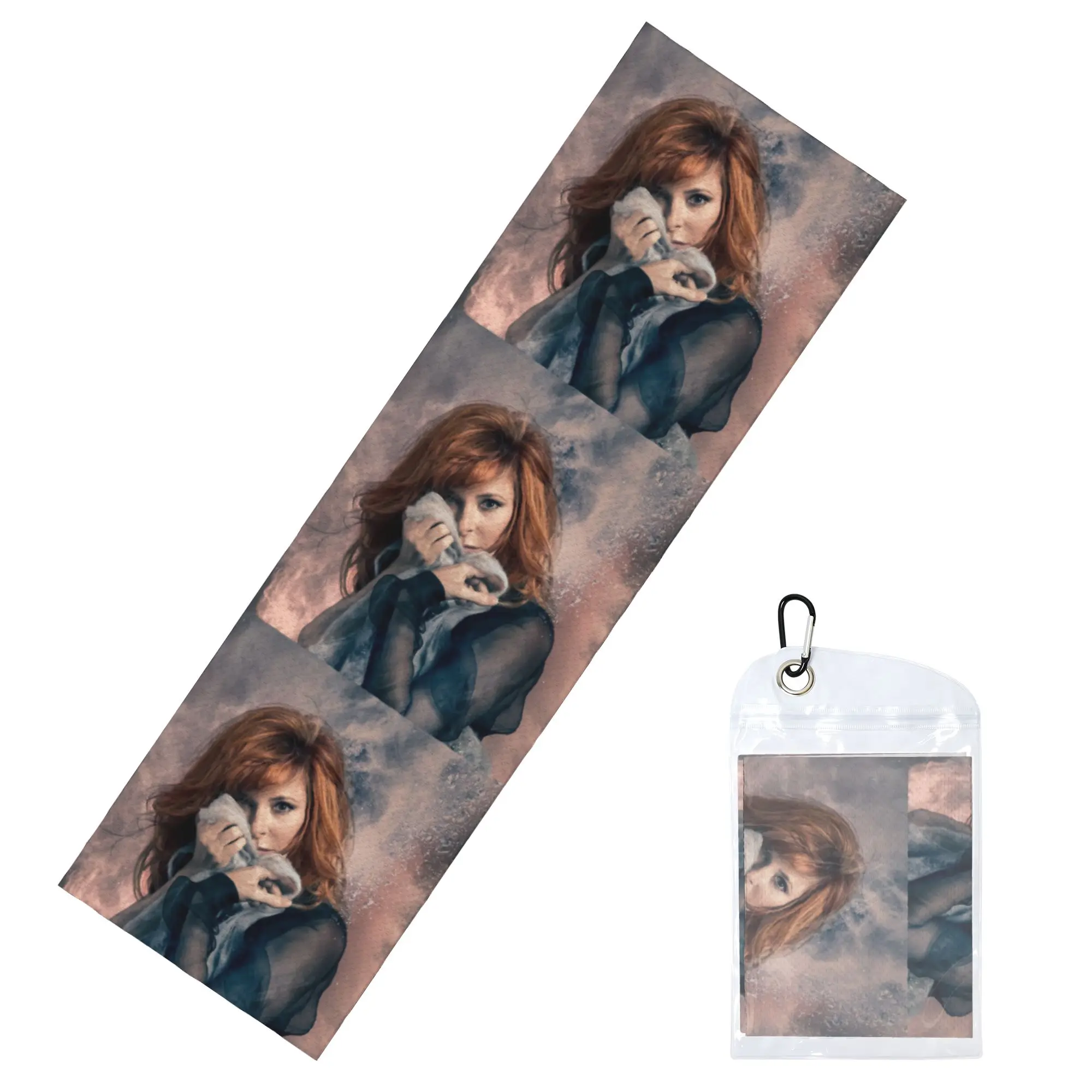 Mylene Farmer Cold Exercise Towel Face Towel Quick Dry  Beach Breathable Cold Towel