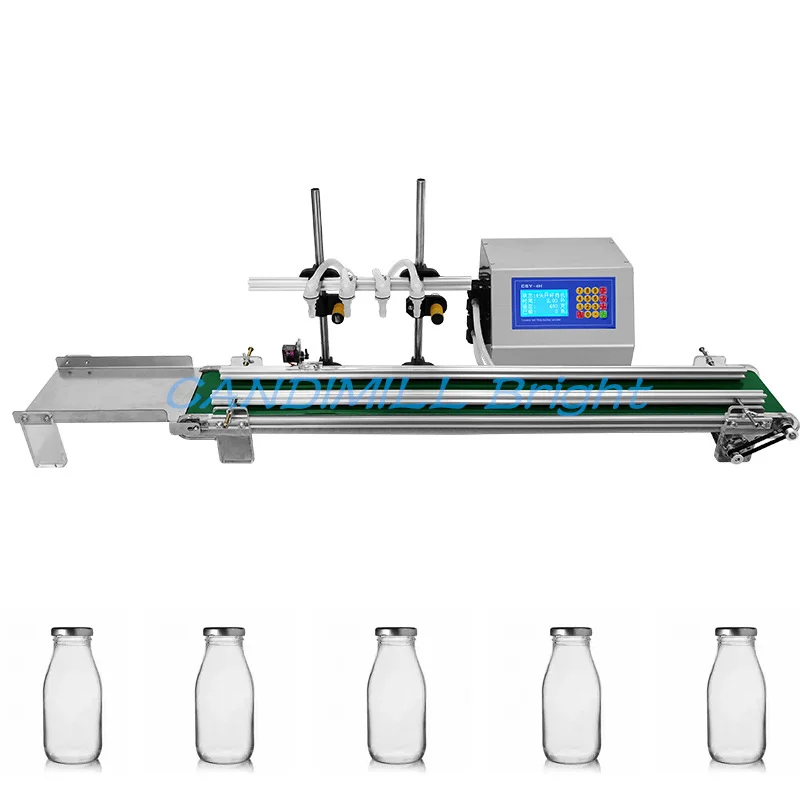 Otomatis Komersial Empat Nozel Cair Mengisi Mesin Susu Minuman Air Parfum Botol Penting