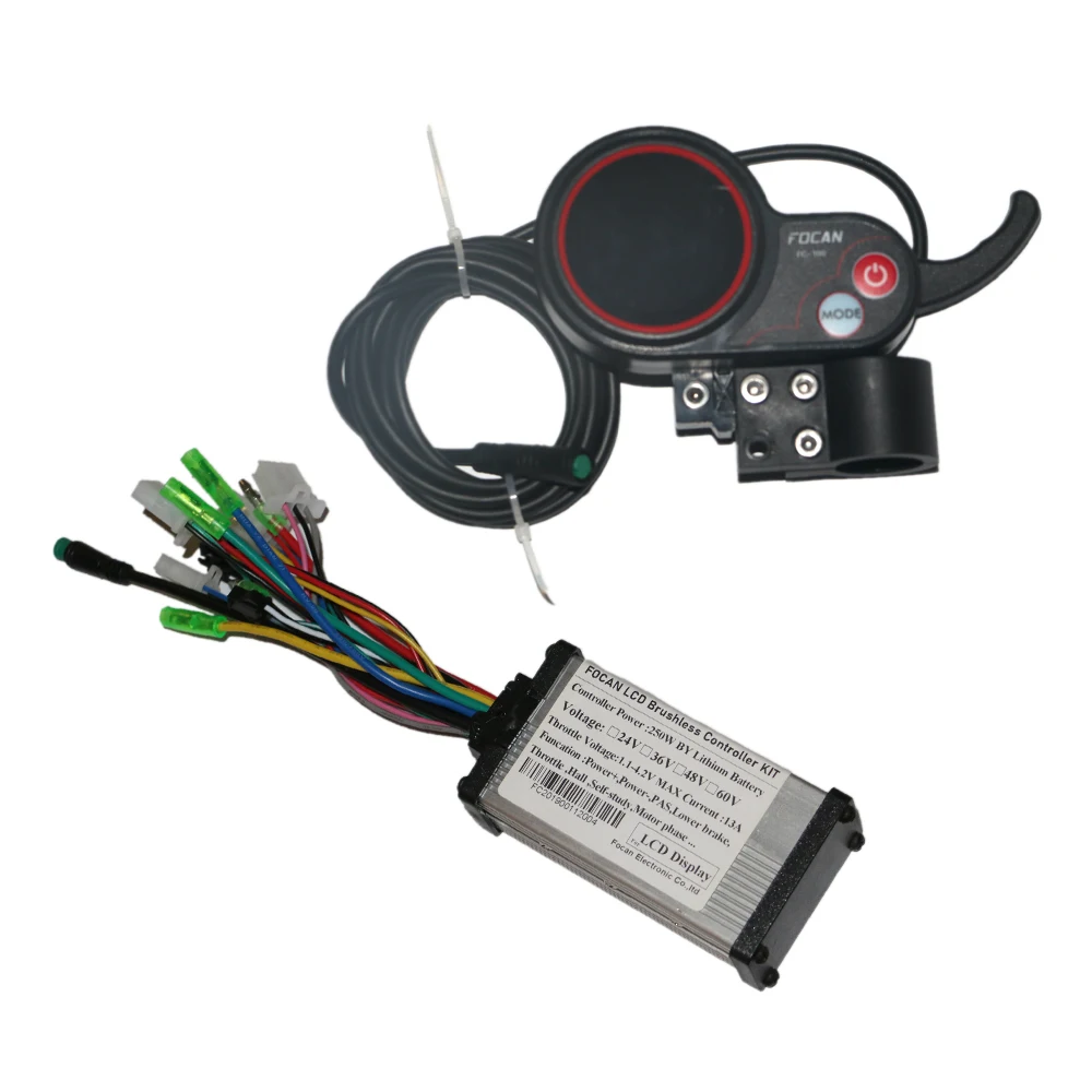 250W/350W  Electric Bicycle Scooter motor Controller LCD Display Panel FC-100 replace LH-100 with Shift Switch E-bike Parts