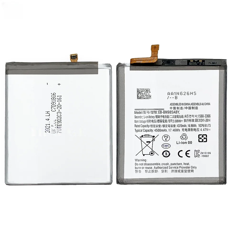 Batería EB-BN985ABY 4500mAh para Samsung Galaxy Note 20 Ultra, compatible 5