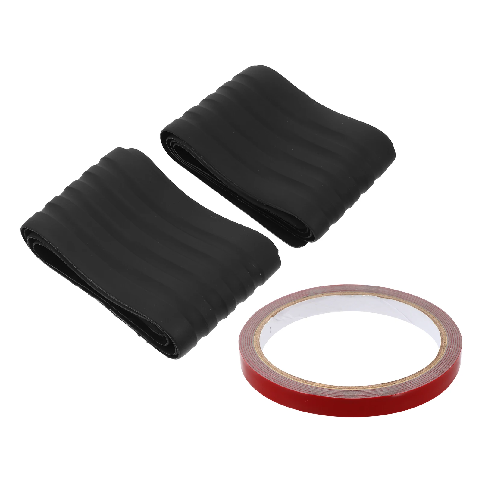 

2 pcs Car Bumper Protector Rubber Trim Cover Universal AntiScratch Waterproof UVResistant For Truck SUV