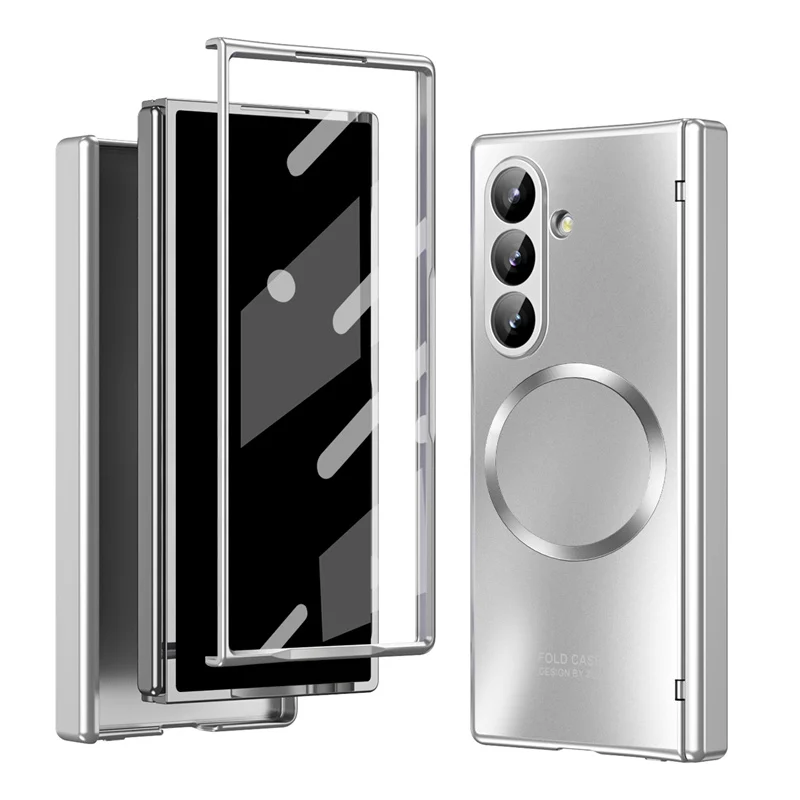 

For Samsung Galaxy Z Fold 7 6 5 Hinge Protect Magsafe Case Magnetic With Screen Protect Film Wireless Charging Shockproof Cover